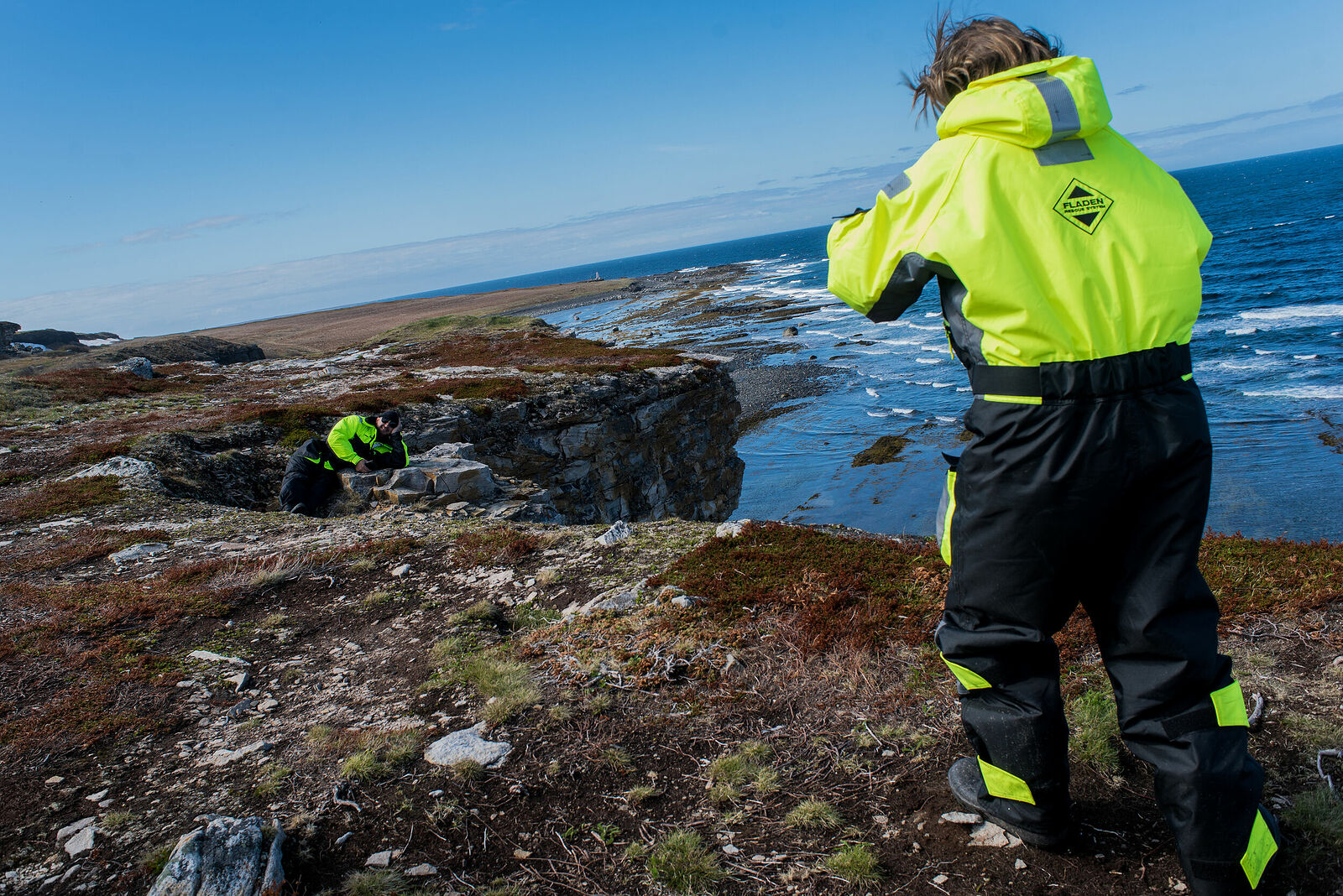 The terrain of the peninsula consists of a plateau that sharply drops to the sea with sheer cliffs          The terrain of the peninsula consists of a plateau that sharply drops to the sea with sheer cliffs.